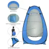 1-2 Person Portable Pop Up Toilet Shower Tent Changing Room Dressing Tent Camping Shelter Blue