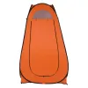 1-2 Person Portable Pop Up Toilet Shower Tent Changing Room Dressing Tent Camping Shelter Orange