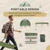 1 Person Folding Camping Cot, Portable Outdoor with Carry Bag, 2-in-1 Elevated Camping Bed Tent Single