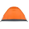 1-Person Waterproof Camping Dome Tent Outdoor Hiking Orange