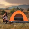 1-Person Waterproof Camping Dome Tent Outdoor Hiking Orange