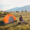 1-Person Waterproof Camping Dome Tent Outdoor Hiking Orange