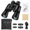 10-180X100 High-Powered Binoculars, 8-24x Magnification, 50mm Objective Lens, Low Light Night Vision, Multi-Layer Coated Aspherical Lenses