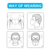 10 PCS Disposable KN95 Mask FFP2 Soft Breathable Protective Mask 95% Filtration Safety Masks