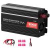 1000W Power Inverter, 12V DC to 120V AC Modified Sine Wave Inverter, Car Charger Converter with USB & Type-C Port, 2 AC Outlets, LED Indicator Light