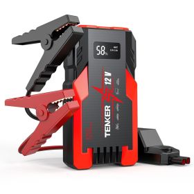 4000 AMP PEAK Car Jump Starter Jumper Box 51.8WH Power Bank 12V Battery Charger 7.2L Gas Engine 5.5L Diesel Engine LCD Display Multifunctional Emergen