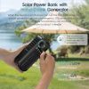 40000mAh Solar Hand Crank Power Bank with Built-in 4 Cables, Emergency Portable Charger with Flashlight for Camping, Hurricanes, Travel