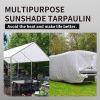 8'x10' White Tarp Waterproof 7.5 mil Medium Duty All Purpose Poly Tarps Cover Waterproof,Snow Proof UV Protection,Rip and Tear Proof,Poly Tarpaulin