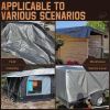 tarps 140g 8x10 FT Tarp Waterproof, 12 Mil Tarps Heavy Duty Waterproof