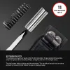 Heavy Duty Multitool | Military Grade Stainless Steel Frame;  Deep Profile Blade;  First Aid Scissors;  Sturdy Pliers;  Cord Cutter;  18 Locking