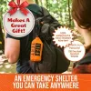 Life Tent Emergency Survival Shelter; 2 Person Emergency Tent; Emergency Shelter; Tube Tent; Survival Tarp - Includes Survival Whistle - Waterpro