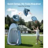 Pop up Shower Tent, Instant Portable Privacy Tent Changing Room with Ground Stakes, Ropes, and Carry Bag, 190T Polyester with Silver Coating