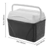 Portable Cooler, 8.5 QT Hard Cooler with Ice Retention and Heavy-Duty Handles, Lightweight Rigid Material Insulated Portable Cooler
