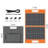 Portable Power Station 300W&Foldable Solar Panel, Li-Ion Battery Bank With AC/USB/DC Outputs