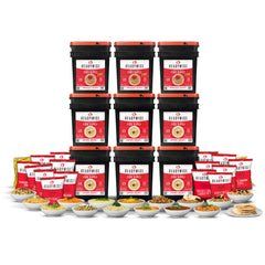 1080 Serving Package - 186 lbs - Includes: 6 - 120 Serving Entrees Buckets and 3 - 120 Serving Breakfast Buckets