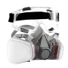 Respirator Mask, Reusable Half Face Cover with Safety Glasses and Filters, Organic Vapor Mask and Dust-proof Face Cover, for Painting, Polishing