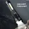 LED Super Powerful Rechargeable Torch Flood Light,Focus Adjustable Water Resistant Handheld Light For Outdoor Camping, Fishing, Hunting, Climbing
