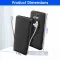 10000mAh Power Bank Portable Charger With US Plug 2 Built-in Cables External Battery Pack With 4 Ouputs 3 Inputs Fit For IOS Phone 14 Android And