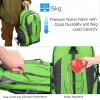 36L Travel Backpack Waterproof Hiking Daypack with Multiple Compartments and Pockets, Nylon Backpack for Camping