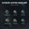 3Modes Tail Warning Rechargeable LED Headlamp Headlight Zoomable Lamp Flashlight