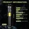 LED Rechargeable Torch 10,000 Lumens, Very Bright Flashlight, Flashlight, USB, 4 Light Modes, Zoomable, IPX4 Waterproof For Camping