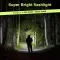 LED Rechargeable Torch 10,000 Lumens, Very Bright Flashlight, Flashlight, USB, 4 Light Modes, Zoomable, IPX4 Waterproof For Camping
