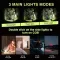LED Rechargeable Torch 10,000 Lumens, Very Bright Flashlight, Flashlight, USB, 4 Light Modes, Zoomable, IPX4 Waterproof For Camping