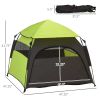 PawHut Pop Up Dog Tent For Extra Large And Large Dogs, Portable Pet Camping Tent With Carrying Bag For Beach, Backyard, Home, Green