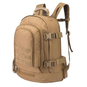 Military Bug Out Bag Expandable Backpack Tactical Daypack With Waist Strap for Outdoor Hiking Hunting (Color: Tan)