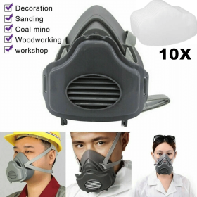 Halb Gesicht Maske Atemgerät Gesichtsstück für Holzbearbeitung Malen Schweißen (Quantity: 1 set)