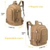 Military Bug Out Bag Expandable Backpack Tactical Daypack With Waist Strap for Outdoor Hiking Hunting
