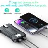 8000mAh Portable Charger with Keychain, Power Bank with Micro& Dual USB-A Ports ,Compatible with Android Phones, Travel Essentials