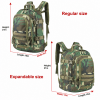 Military Outdoor Backpack Expandable Backpack Tactical Daypack With Waist Strap for Hiking Hunting Outdoor