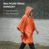 Emergency Rain Poncho Weather Proof Outdoor Survival Camping Gear