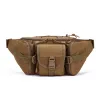 Men's Waterproof Nylon Fanny Pack With Adjustable Belt; Tactical Sport Arm Waist Bag For Outdoor Hiking Fishing Hunting Camping Travel