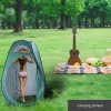 Pop Up Privacy Shower Tent Quick Setup Waterproof Zipper Closure Portable Outdoor Changing Room for Camping Beach RV Travel Compact Bath Tent wit